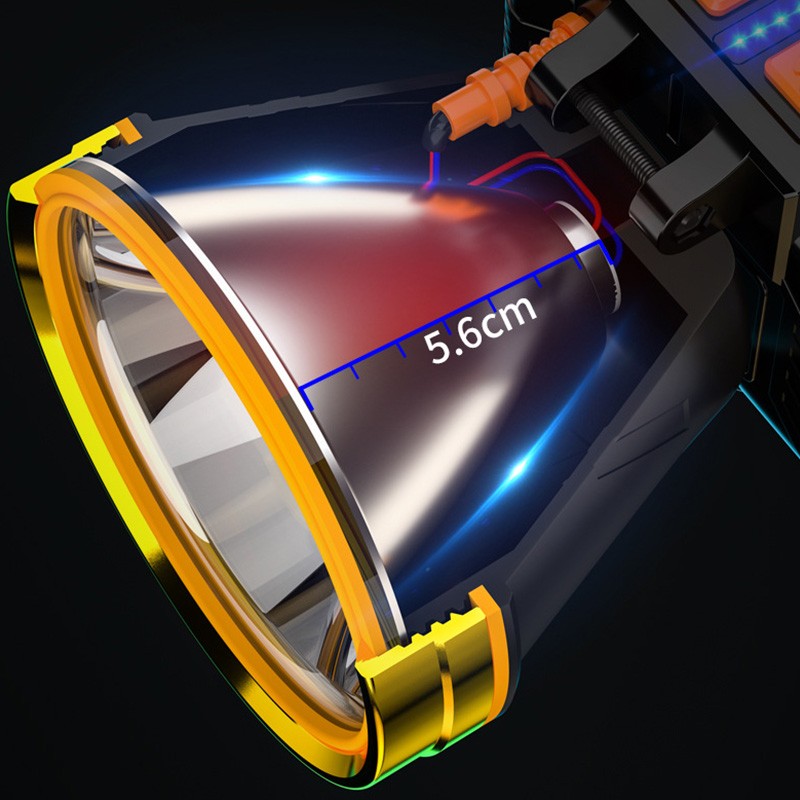 Rechargeable Headlight Aluminum Alloy Headband Sensing Head Lamp for Outdoor