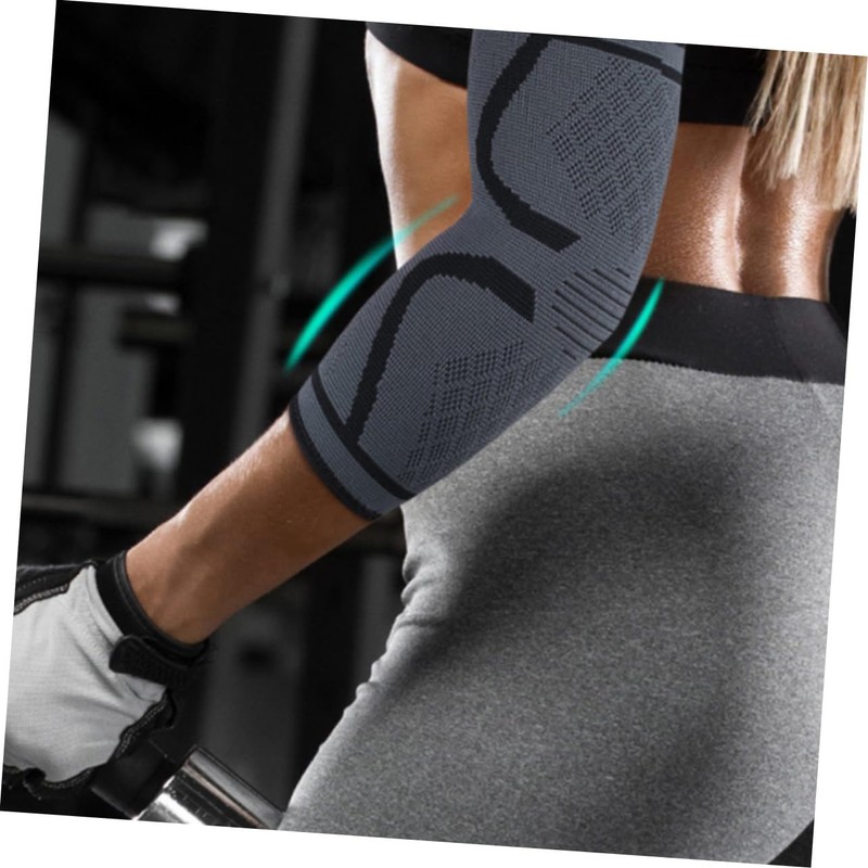 KOMBIUDA Elastic Elbow Guard Elbow Protective Sleeve Short Elbow Protector