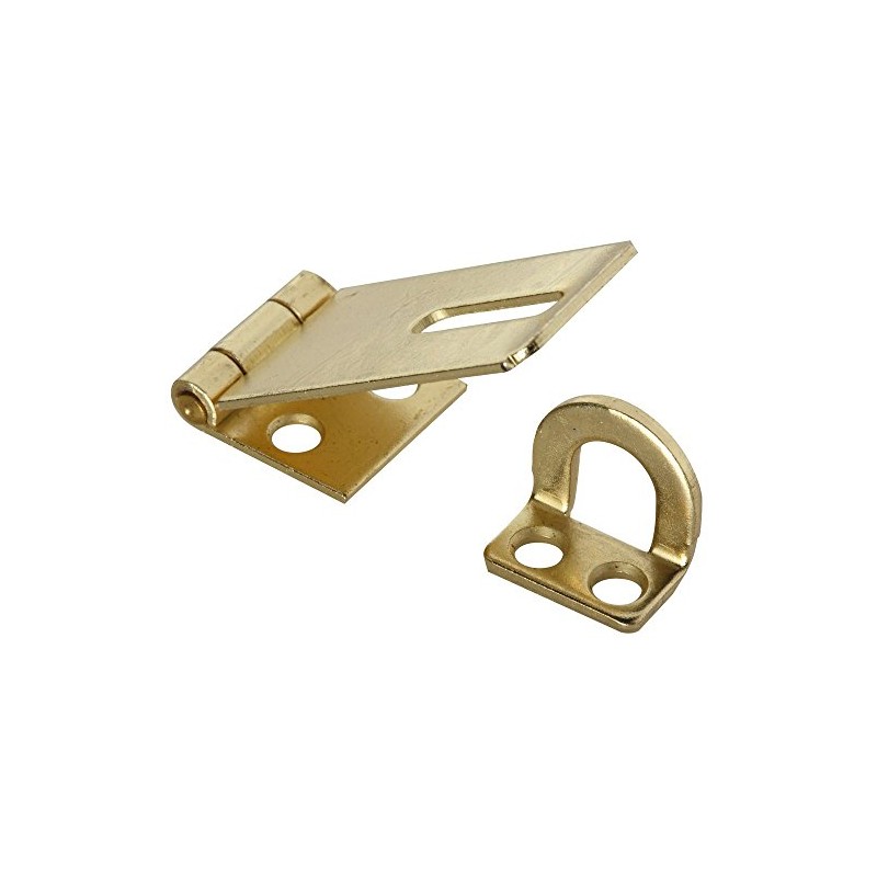 National Hardware N102-053 V30 Safety Hasp in Brass,1-3/4"