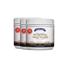 Nutritional Yeast Flakes Seasoning, Nooch for Vegan Cheese Powder Substitute, 3 lb - 100% Pure Non Fortified, Unsweetened - Kosher, Gluten Free, Non GMO, Plant Based Protein, Dairy Free