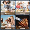 UNNEES Rechargeable Electric Salt and Pepper Grinder set of 2,