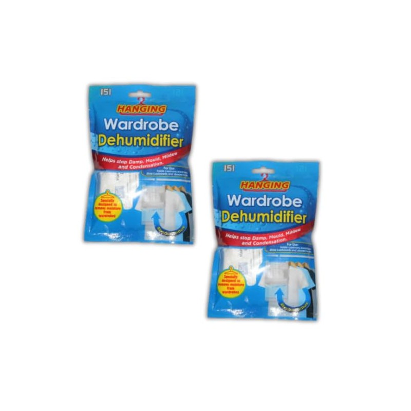 SOTL® X2 Hanging Wardrobe Dehumidifier Moisture Absorber For Closet, Prevents