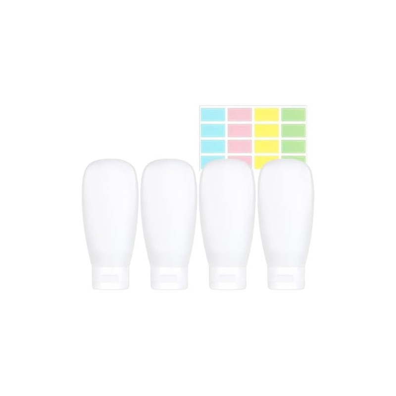 Janety Kit de Viaje con 4 Botellas Recargables Antifugas, Envases