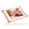 Unbranded Embroidery Tapestry Wooden Scroll Frame made of Organic Beech