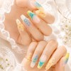 Butter Ribbon Handmade Nail Tip - Water Drop / 버터