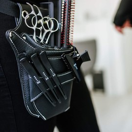 Kobe Tucson Professional Scissor Holster - Western Style Hairdressing Scissor Pouch for Hairdressers and Barbers