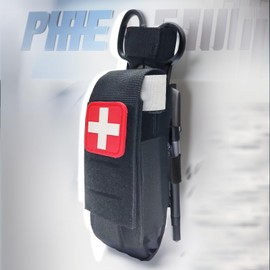 Tactical Molle Tourniquet Holster & Shear Holder Pouch Molle Compact Tourniquet Holder (Red 1 PC)