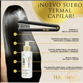 3 Piezas Serum Capilar Protector De Calor Terramar + Regalo