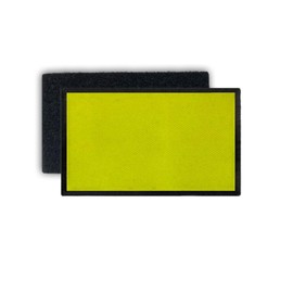 Copytec Neon Patch Yellow Colour Signal Colour Fleece 75 x 45 mm #35919
