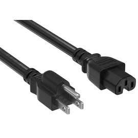 CYD IEC320 C15 to NEMA 5-15P Conversion Cable, 15A-125V, 1M, C15, NEMA 5-15P Power Cord, UL Listed, Pure Copper Core, Multiple Protection, Heat and Cold Resistant, Abrasion Resistant, Compatible with