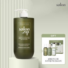 salon house Large Capacity Jung Saem Mool Salon Zip Protein Recharging Shampoo 1000g Set / 대용량 정샘물 살롱집 단백질 리차징 샴푸 1000g  Set