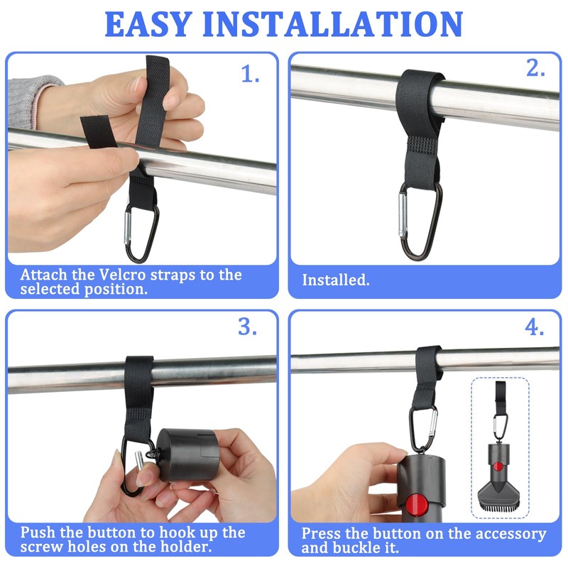 RTop 10Pack Accessory Hangers for Dyson Attachments V7 V8 V10