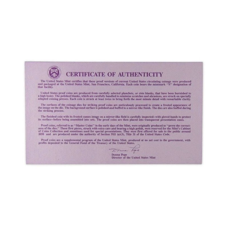 1991-S | US Mint Proof Set | 5 Coins |