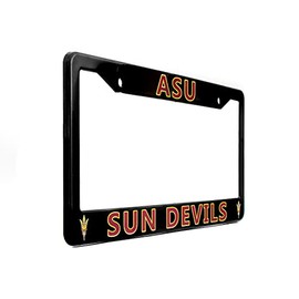 EliteAuto3K Arizona State Sun Devils License Plate Frame Cover – Black – 12.25” x 6.25” - Ideal Gift for Sports Fans & Supporters – Slim Design