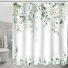 Eucalyptus Shower Curtain Machine Washable Quick Dry Bathing Curtain with