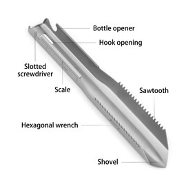 Backpacking Potty Trowel,Titanium Hand Shovel for Hiking Camping Survival Bags