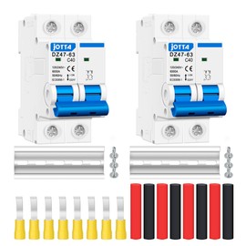 JOTTA AC Miniature Circuit Breaker Low Voltage 40A 2 Poles 120/240V 50/60Hz DIN Rail Installation (40A 2PCS)