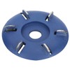 6‑Tooth Arc Dics Hexagonal Shovel for Roughening Polishing Carving Woodworking