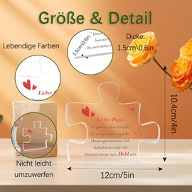 Gifts for Dad, Dad Gift, Christmas, Father's Day Gifts, Christmas Gifts, Birthday Gift for Dad, Dad Gift, Acrylic Puzzle Decoration, Dad's Christmas Gifts