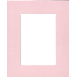 18x24 Baby Pink Picture Mats with White Core Bevel Cut for 12x18 Pictures