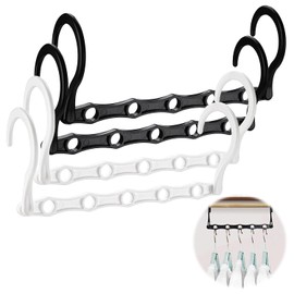 PAVIKE Multi-functional Clothes Hangers (Set of 4), Folding Clothes Hangers, Cascading Hangers, Space Saving Hangers, For Both Vertical and Horizontal, Organize Clothes, Hang Clothes, Increase Storage