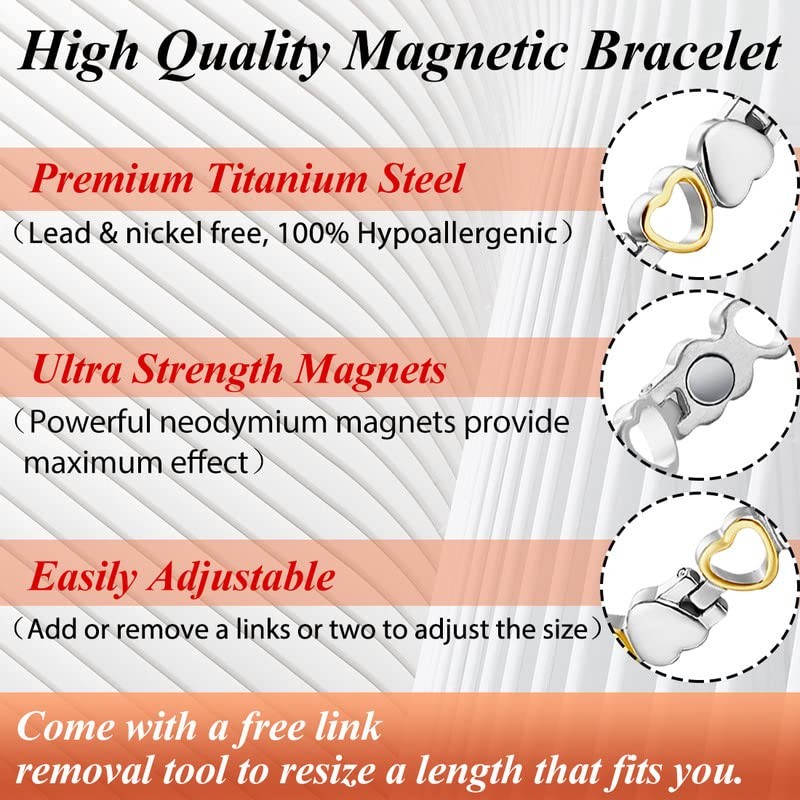 Cigmag Magnetic Bracelet for Women Titanium Steel Bracelets Ultra Strength