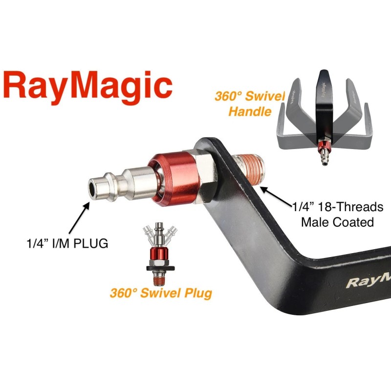 Raymagic Steel Pneumatic Tool Rafter Hook Hanger, Lightweight, Durable,Reusab