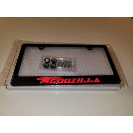 Godzilla GTR (Red) Godzilla GTR 100% Carbon Fiber License Plate Frame Premium