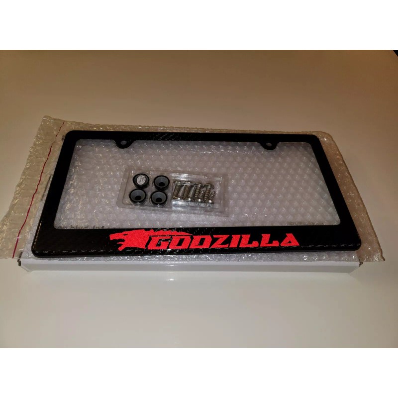 Godzilla GTR (Red) Godzilla GTR 100% Carbon Fiber License Plate
