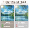 ZTHMOE Fabric 7x5ft Lake Natural Scenery Backdrop River Forest Tree