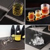 Xibany Bar Mat 6" x 12" PVC Small Black, Essentials