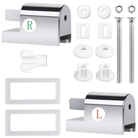 2 Stück ABS Wc Sitz Scharniere, Universal Wc Sitz Scharniere, Softclose WC Sitz Metallscharniere, Wc Sitz Halterung, für Feste Toilettensitzteile zu Installieren