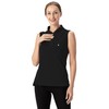 YSENTO Women's Golf Clothes Apparel Shirts Outfits Sleeveless 1/4 Zip