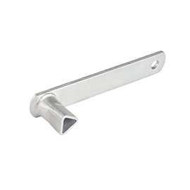 Acromax DIN 3223 Bollard Key Fire Brigade Triangular Key Galvanised 20 cm Length Suitable for All Bollard Barrier Posts, Farmers, Construction Industry, for Fire and Emergency Vehicles, in Pedestrian