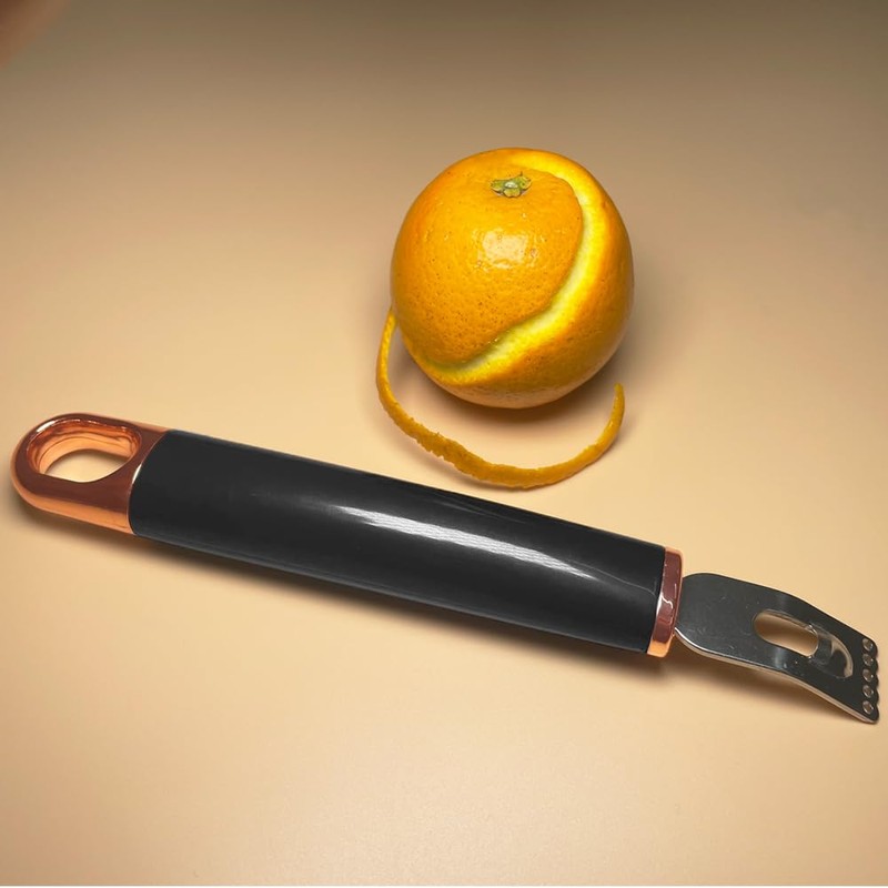 Channel Knife, 2 in 1 Lemon Peeler Zester Cocktail Garnish