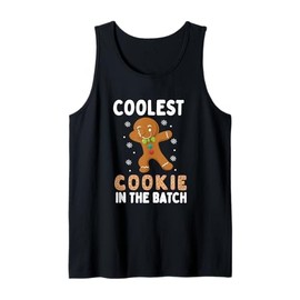 Coolest Cookie In The Batch Funny Dabbing Gingerbread Tank Top