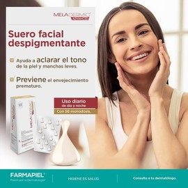 MELADERMIC Advanced Cápsulas Suero Facial Despigmentante FPS 50+ I Serum Antimanchas | Ayuda con las Manchas y Pecas | Despigmentante Facial Bloqueador Solar | 56 cápsulas