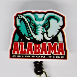 Unbranded Alabama Crimson Tide Badge Reel ID Holder Nurse Xray Vet Tech Lab Pharm Roll