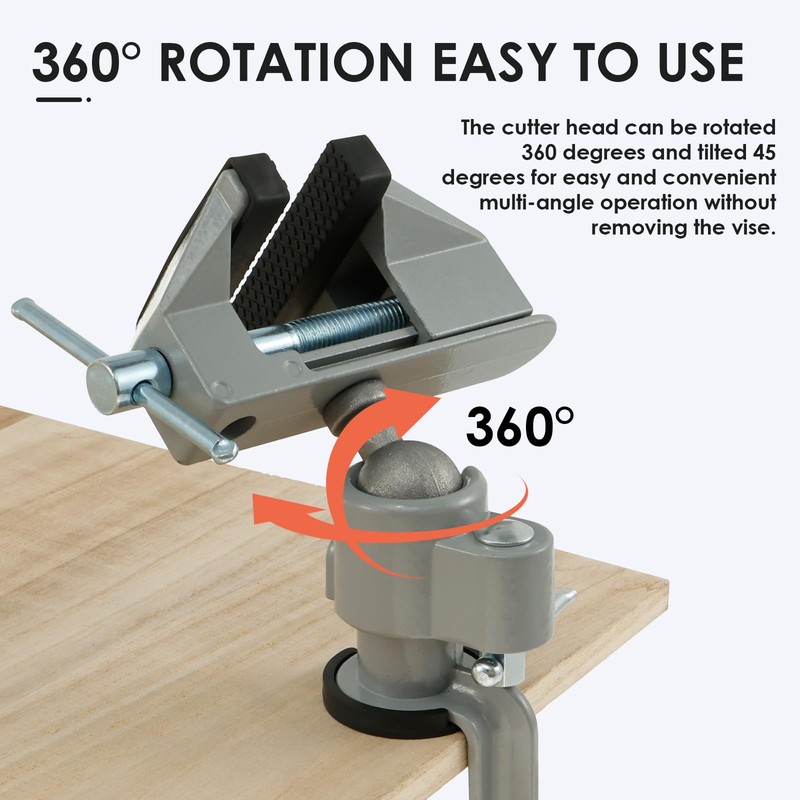 Tabletop Clamp Vice 360° Rotatable Table Vise Aluminium Alloy Work