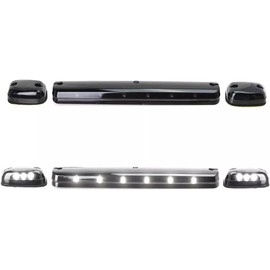 Pyladea White LED Cab Roof Light 22956989 22956990 22956991 (20966091 20966092 20966093) Replacement for Chevy Silverado GMC Sierra 2500 3500 2500HD 3500HD 2015–2019