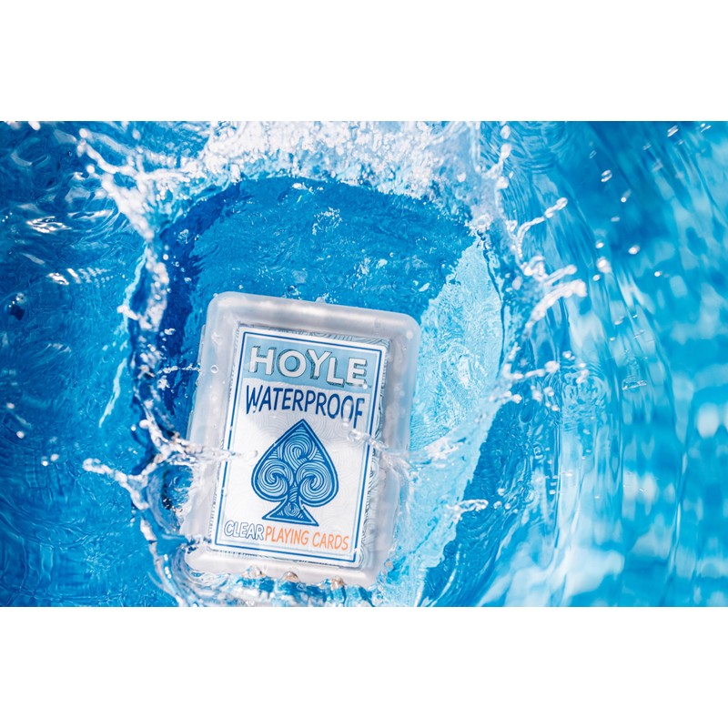 Hoyle Hoyle Waterproof Playing Cards, Clear, 1 Deck