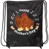 inktastic Cute Chickens-Happy Mother's Day Drawstring Bag Black 35a21