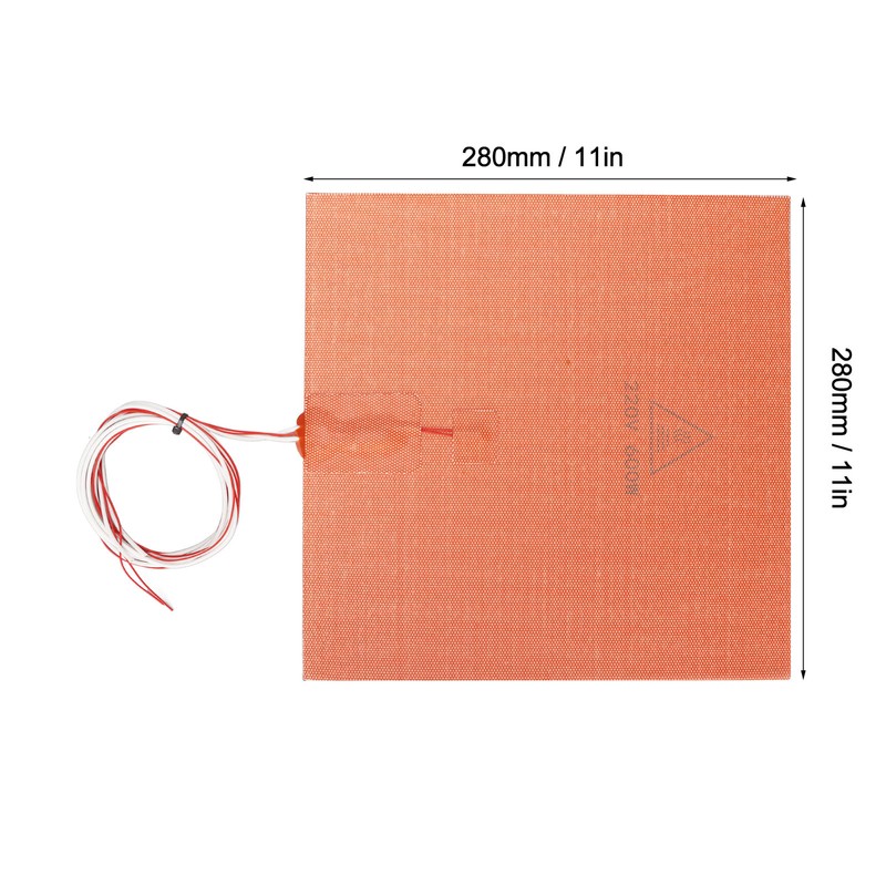 Silicone Heating Pad 280x280mm 600W High Temperature Resistance Hot Bed