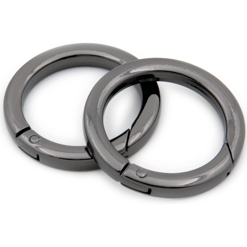 Round Carabiner Keychain Keyring 4-Piece Set Lightweight Easy to Store