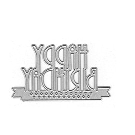 Happy Birthday Metal Cutting Dies Stencils DIY Card Craft Embossing Card Photo Decoration Scrapbooking