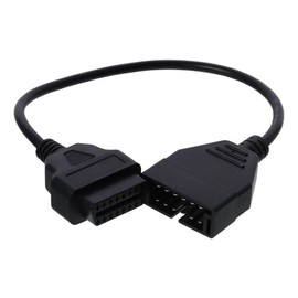 Black OBD1 12 Pin to OBD2 16 Pin Diagnostic Tool Connector Adapter Cable, Car Diagnostic GM Adapter Fit for Vehicle Diagnostic