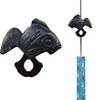 Japanese Wind Chime Cast-Iron Outdoor Ornament for Garden, Patio &