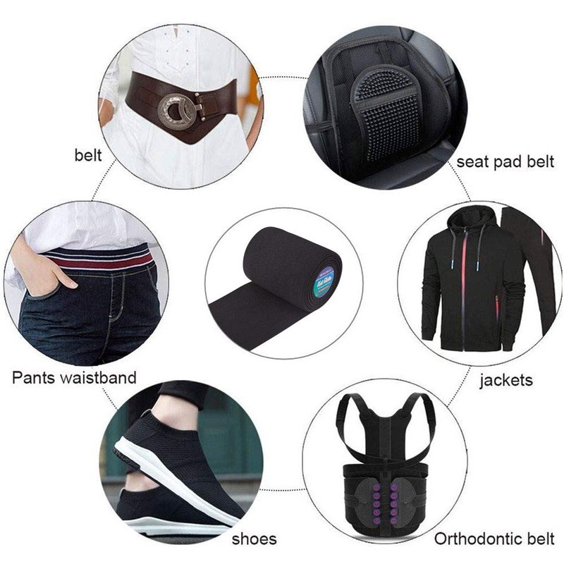 Benecreat Heavy Stretch Elastic Band High Elastic Knit for Sewing