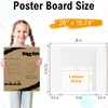 HAUTOCO 12 Pack Trifold Poster Board 26'' x 15.74'' Medium