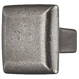 Designer Furniture Handle Nickel-Plated Black Matt Furniture Knob Vintage Antique Cupboard Knob Square for Drawers - H10061 | Door Knob Square 25 mm | Height 27 mm | 1 Piece - Dresser Knob with Screws